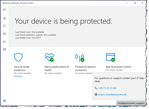 Windows 10 - Configure WindowsDefenderSecurityCenter - UX 03
