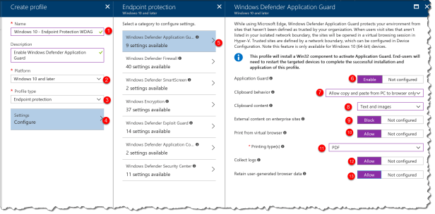 Intune - Enable Application Guard - 02