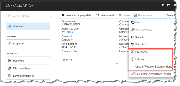 Intune - Windows Defender responce 02