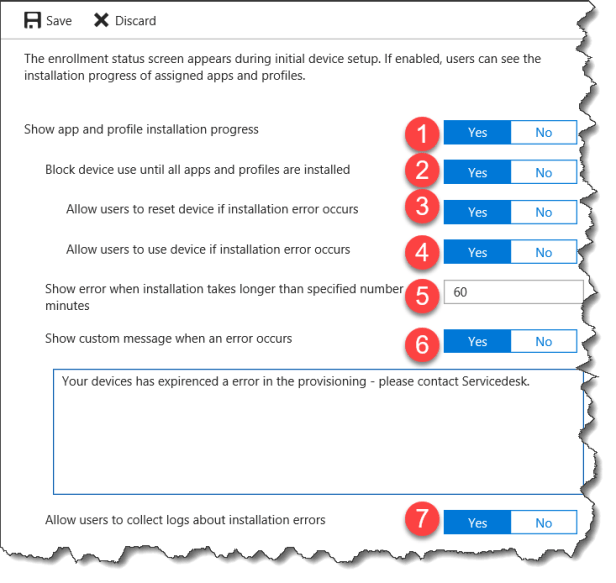 Intune Enrollment Status Page (Preview) - 05