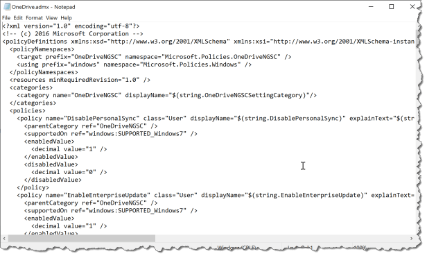 OneDrive - Intune - ADMX - 01