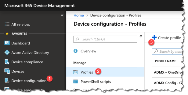 OneDrive - Intune - ADMX - Profile - 01