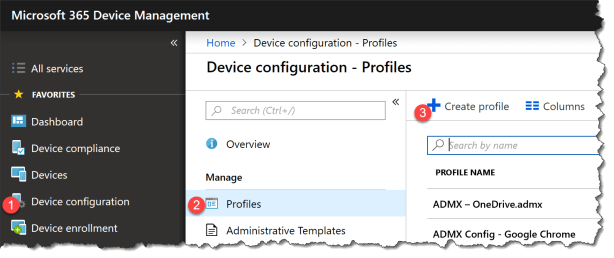 Intune Extension profile - 01