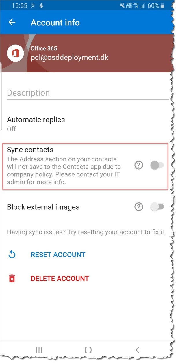 Intune MAM and Outlook settings - 04