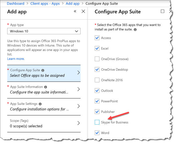 Deploy O365 ProPlus With Teams from Intune - 20