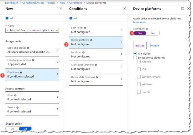Conditional Access - Microsoft Search - 05