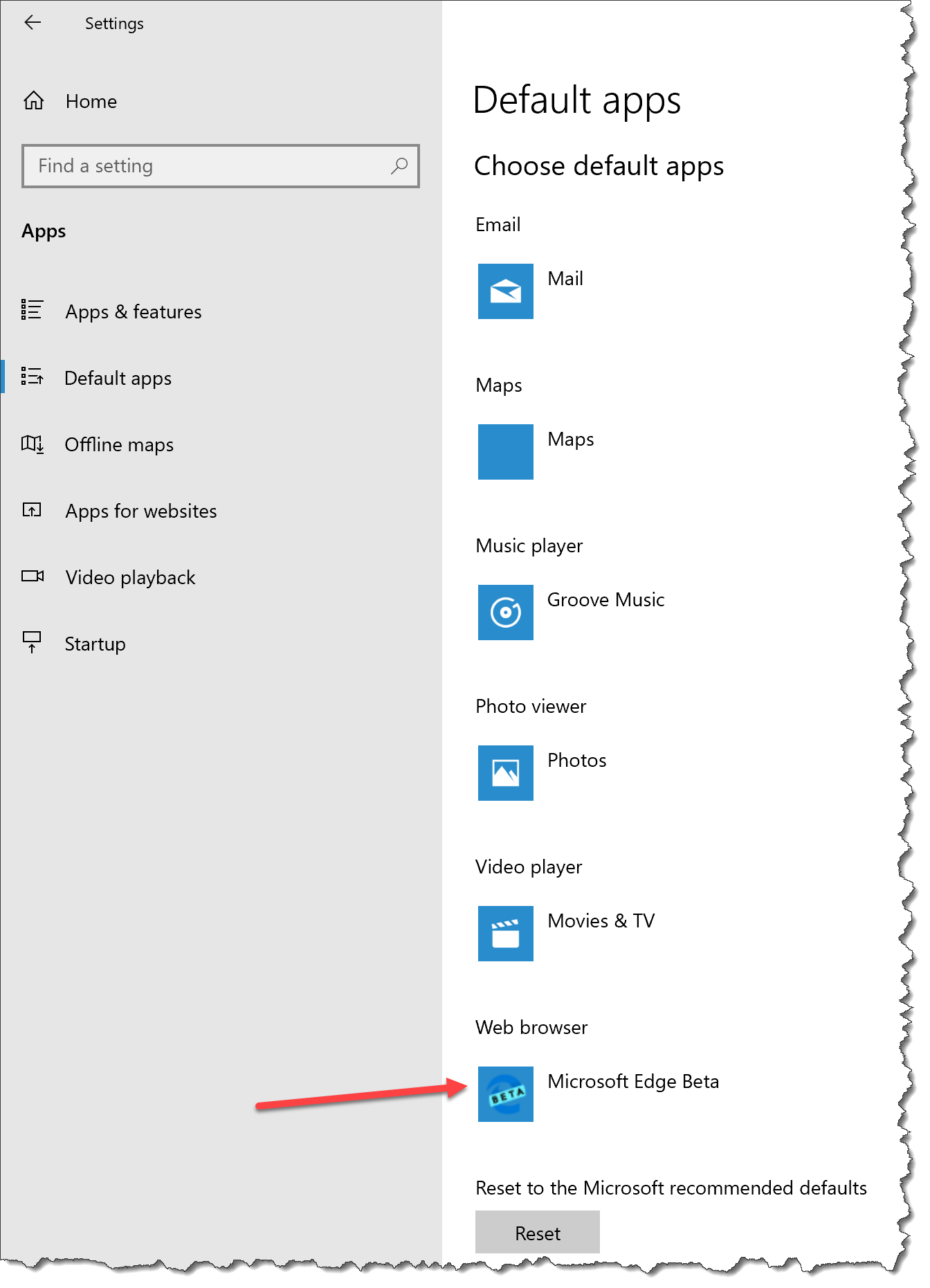 Set Edge Bata as default browser with Intune - 02.png