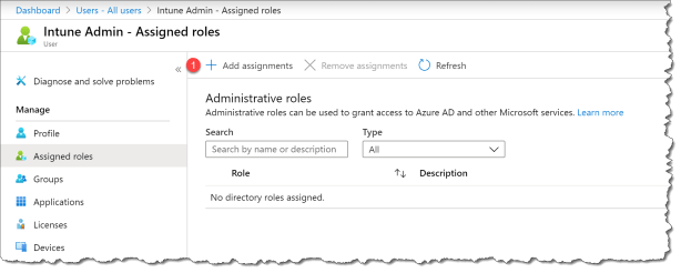 Setup Intune admin - 01